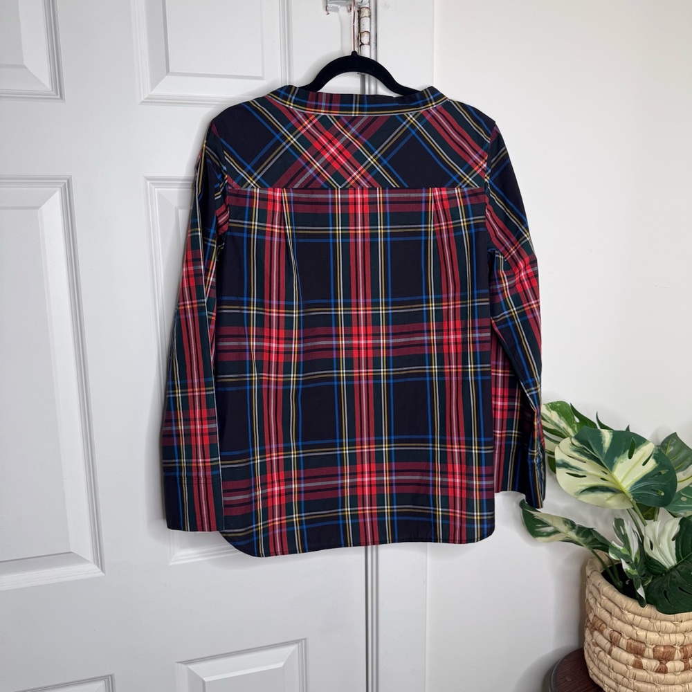 NWT J Crew Plaid Long Sleeve 10 petite - Picture 5 of 5